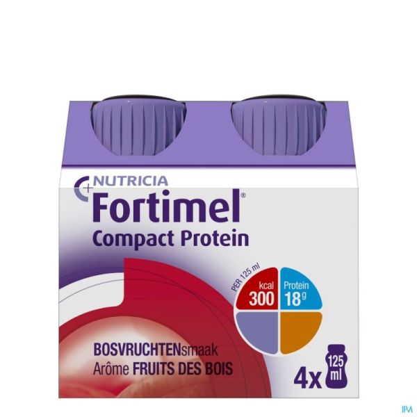 Fortimel compact protein fruits rouges 4x125ml