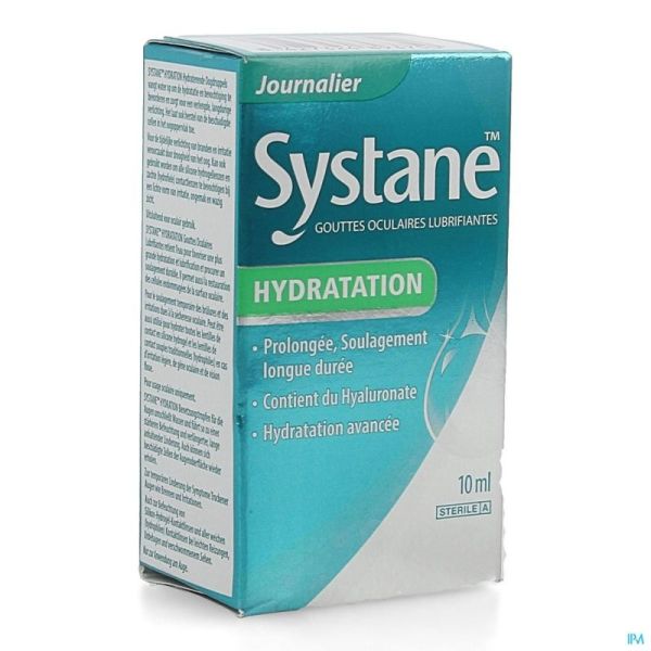 Systane hydratation gutt oculaires 10ml