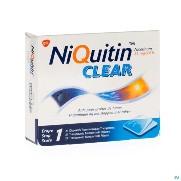 Niquitin clear patches 21 x 21 mg