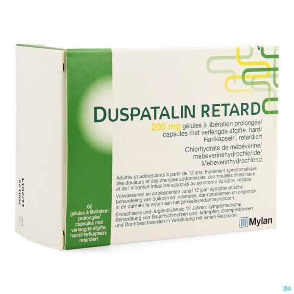 Duspatalin retard 200mg pi pharma caps dur 60 pip