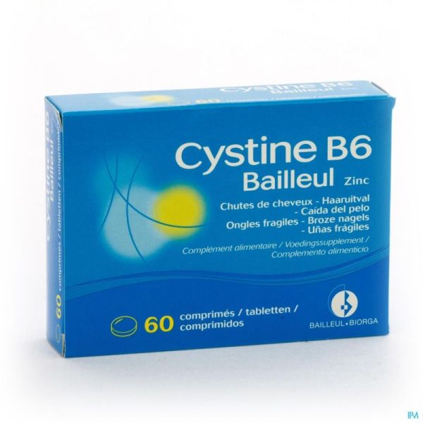 Cystine b6 zinc bailleul a/chute comp 60