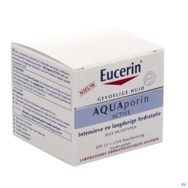 Eucerin aquaporin active soin hydra ip25+uva 50ml