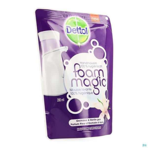 Dettol foam magic fl orchid/vanille recharge 200ml