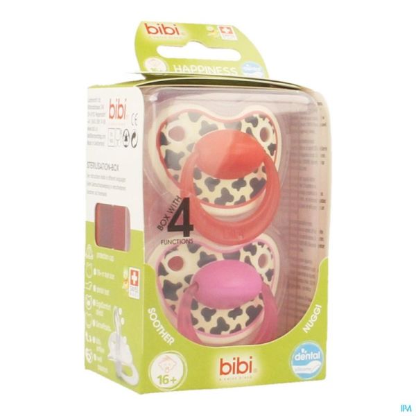 Bibi happiness sucette dental tiger +16m duo