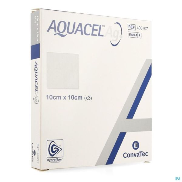Aquacel ag pans hydrofiber ster 10x10cm 3 403707