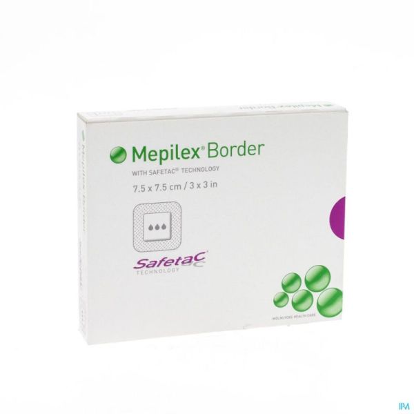 Mepilex border sil adh ster nf 7,5x 7,5 5 295200