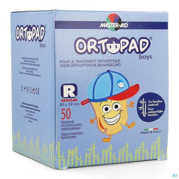Ortopad regular for boys compresse ocul. 50 73324