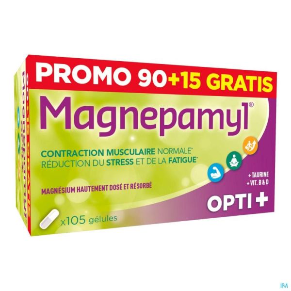 Magnepamyl opti+ caps 90+15 gratuit