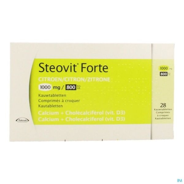 Steovit forte 1000mg/800ui comp croq 28