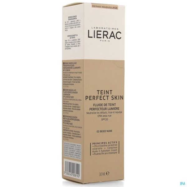 Lierac teint perfect skin fluide beige nude 40ml