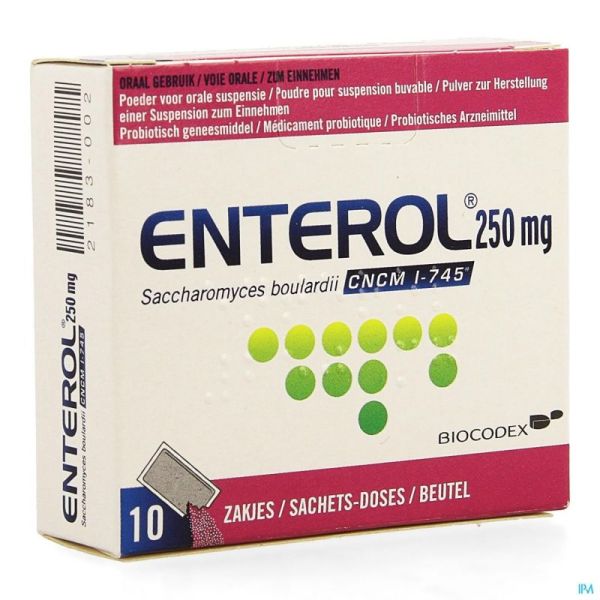 Enterol 250 mg pulv sach 10