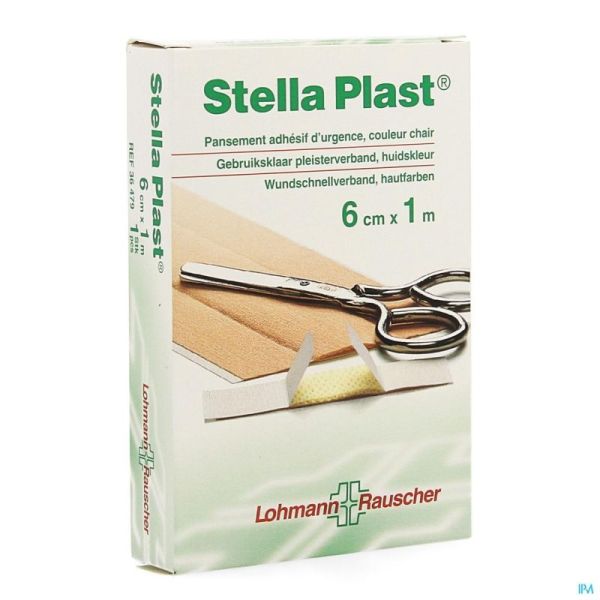 Stellaplast adhesive + ciseaux 6cmx1m 36479