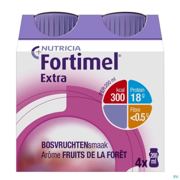 Fortimel extra fruits foret nf4x200ml rempl2505006
