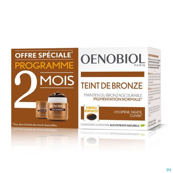 Oenobiol teint bronze caps 2x30