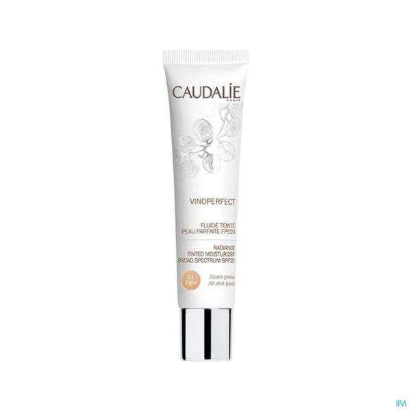 Caudalie vinoperfect fluide teint ip20 light 40ml