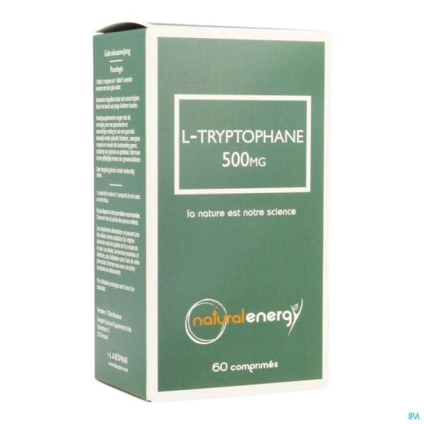 L-tryptophane natural energy 500mg caps 60
