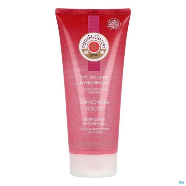 Roger&gallet gingembre rouge gel douche tube 200ml