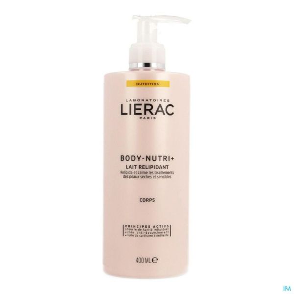 Lierac body nutri+ lait relipidiant fl pompe 400ml