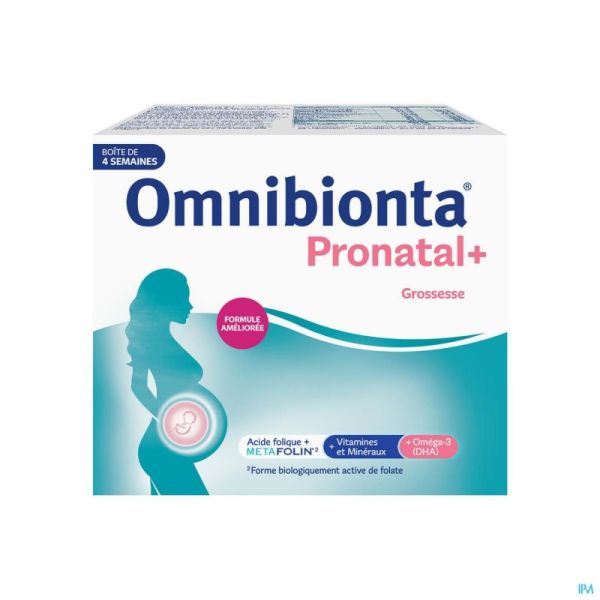 Omnibionta pronatal+ 4 semaines comp 28 + caps 28