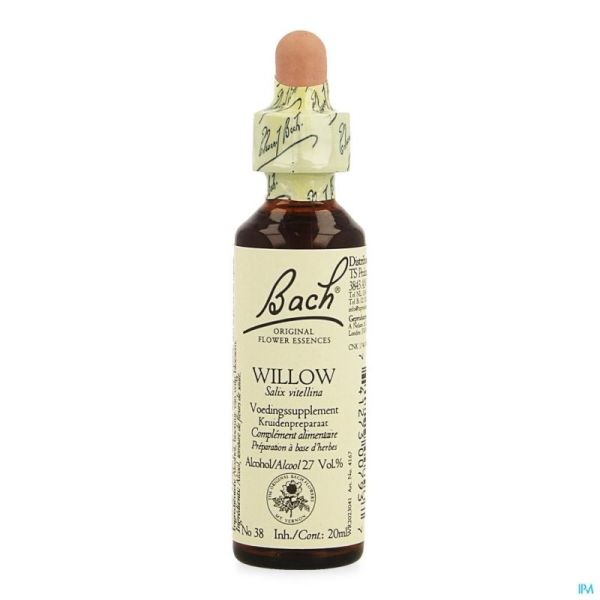 Bach flower remedie 38 willow 20ml