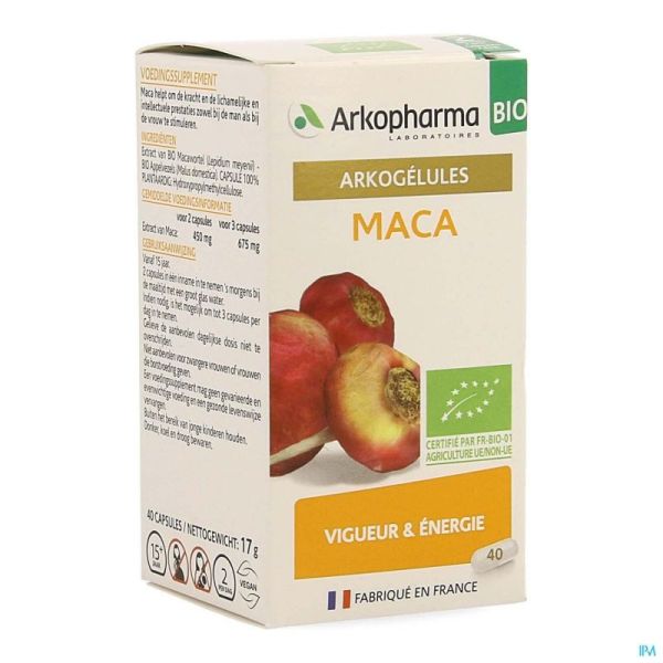 Arkogelules maca bio caps 40