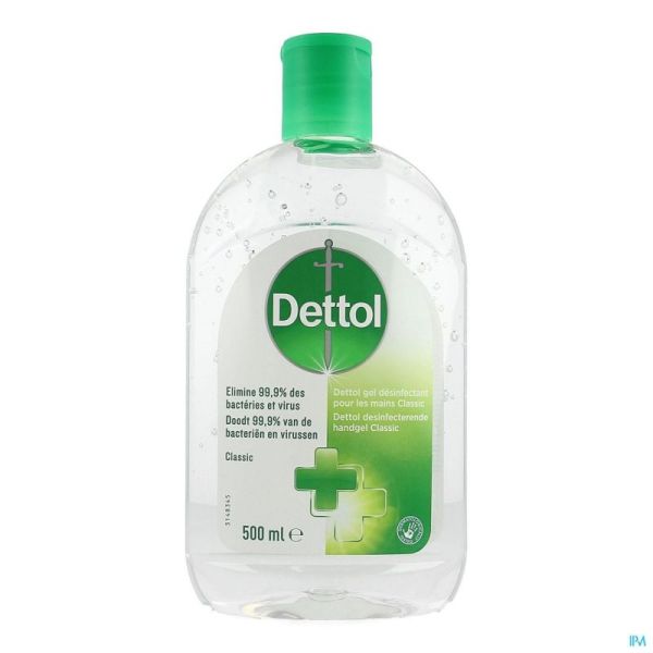 Dettol gel desinfectant mains classic 500ml