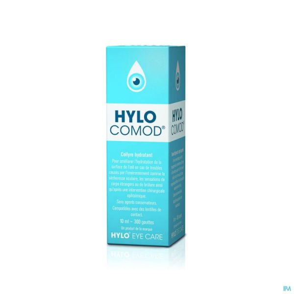 Hylo-comod gutt oculaires 10ml