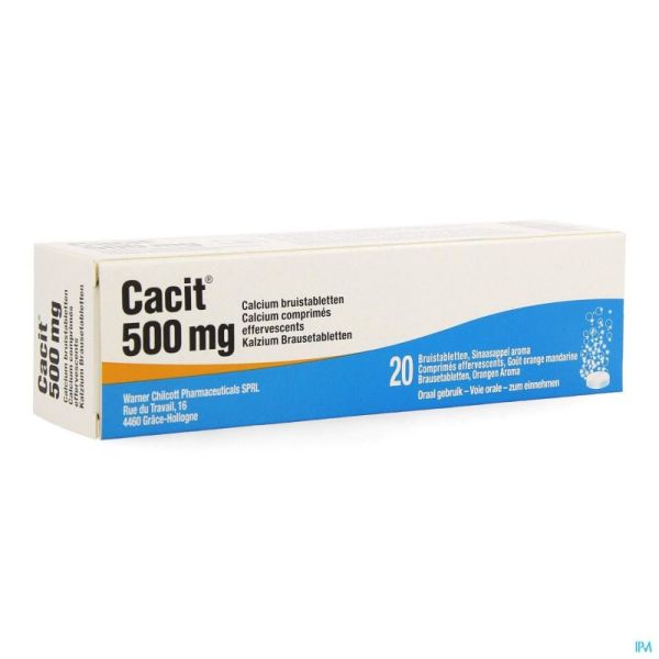 Cacit 500 tabl efferv. tube 20 x 500mg