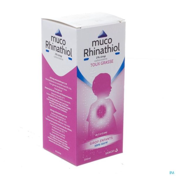 Muco rhinathiol 2% sir inf s/sucre 200ml