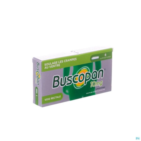 Buscopan supp 6 x 10 mg