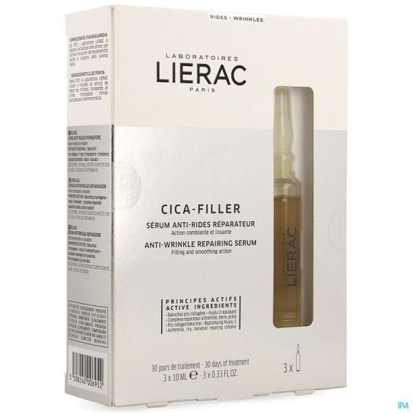 Lierac cica filler serum a/rides repar. amp 3x10ml