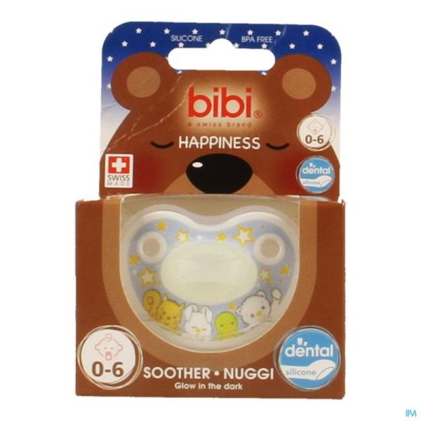 Bibi sucette dental glow in the dark 0- 6m