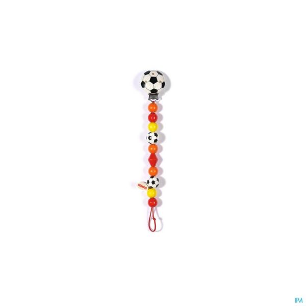 Heimess attache sucette bois football h5014