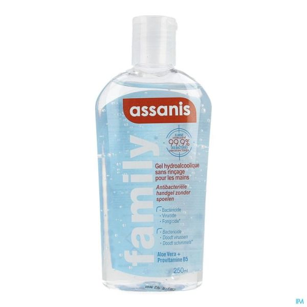 Assanis gel hydroalcoolique flip top 250ml