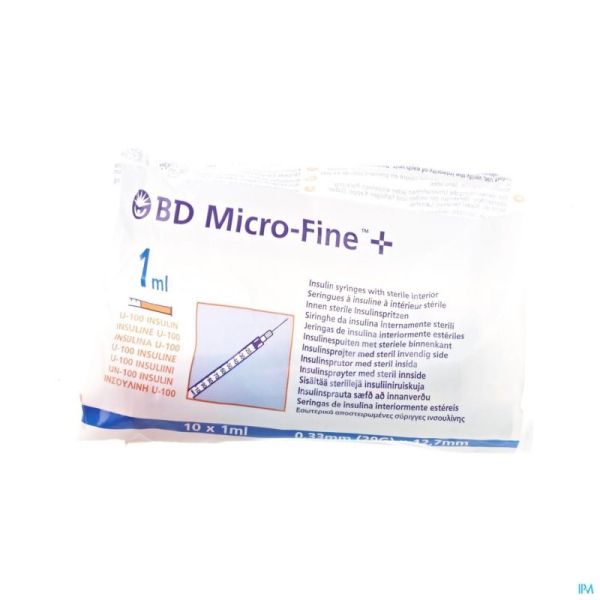 Bd microfine+ ser.ins. 1,0ml 29g 12,7mm 100 324827