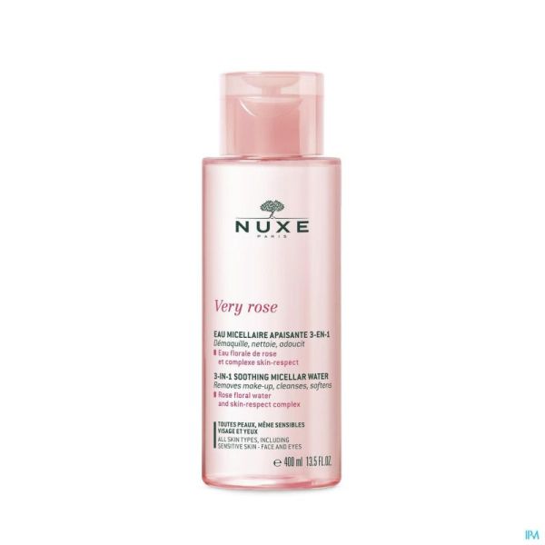 Nuxe very rose eau micellair apais. 3en1 pn 400ml