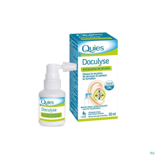 Quies doculyse a/bouchon cerumen spray 30ml