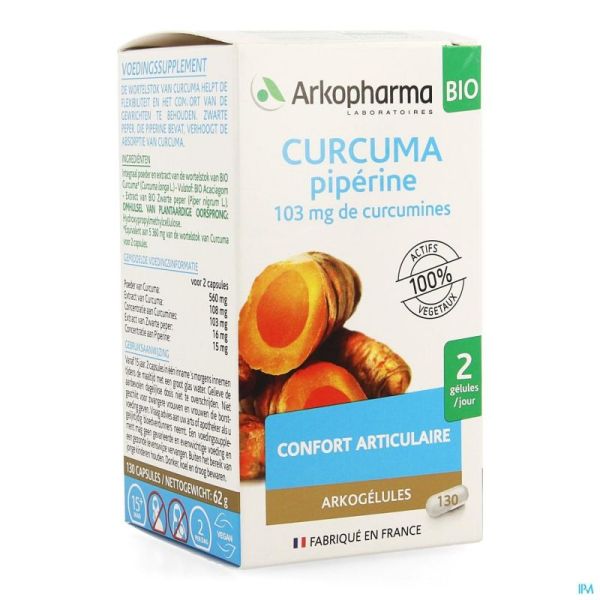 Arkogelules curcuma bio caps 130